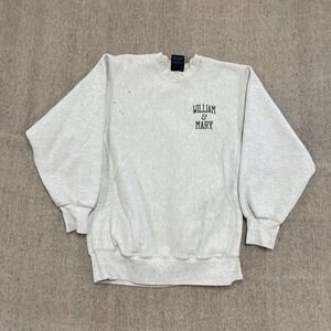 vintage William & Mary sweatshirt mens medium gray 1990s